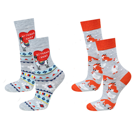 Bunte Set X Damen Socken Soxo Good Stuff Lustige Baumwollsocken