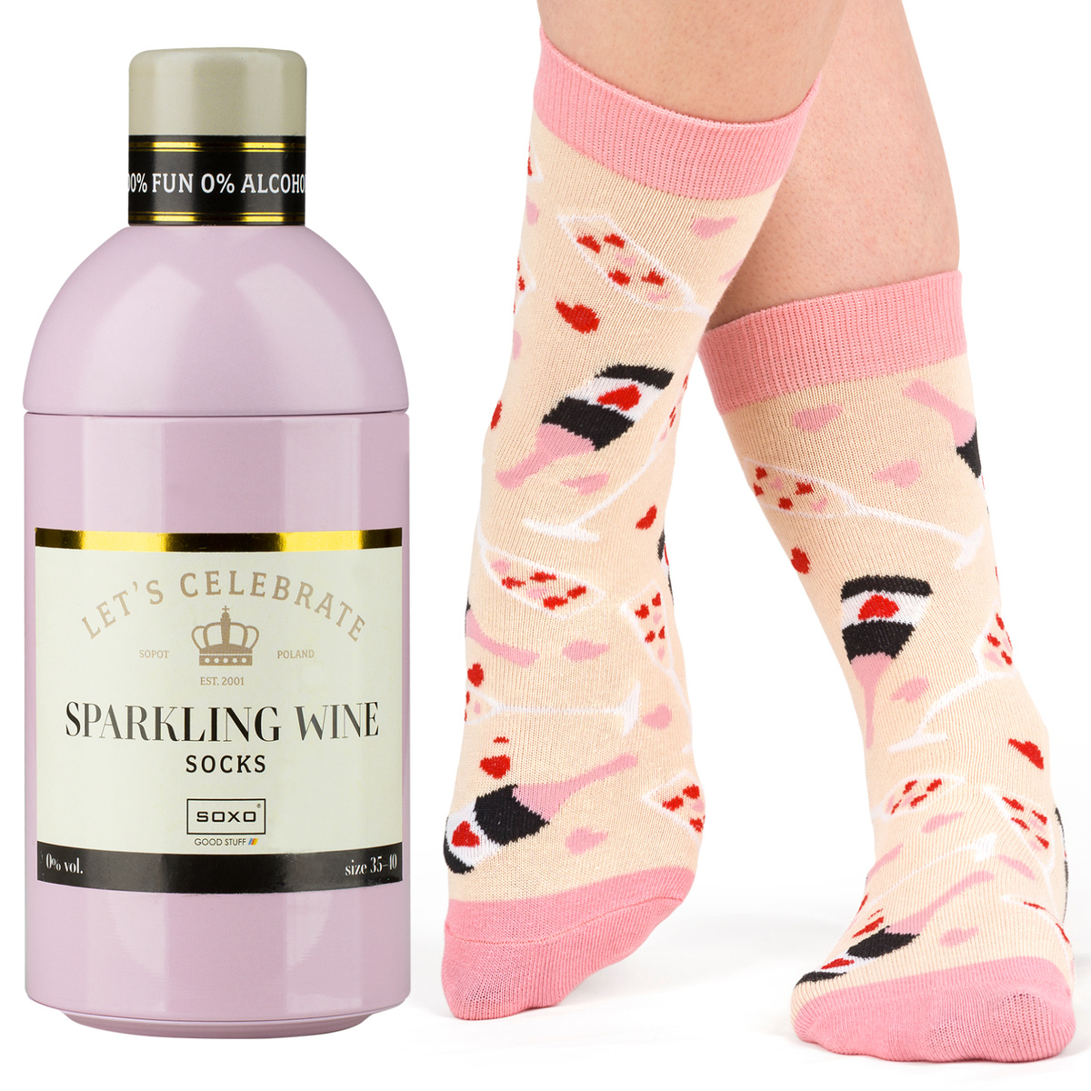 sparkling wine socks