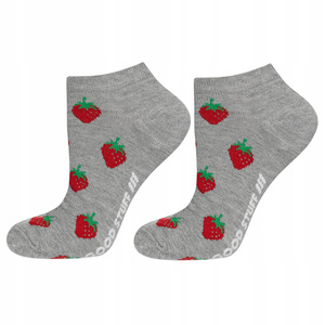 Colorful women's socks SOXO GOOD STUFF funny strawberry