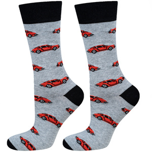 Men's colorful SOXO GOOD STUFF socks cars