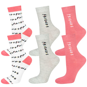 Set of 3x SOXO women's socks | happy socks | for a fan of the series Friends | gift | colors