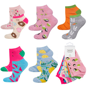 Set of 5x colorful SOXO women's socks 