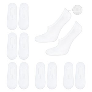 Set of 6x Men's white SOXO socks with silicone