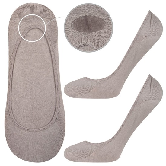 Classic gray SOXO women's socks with silicone