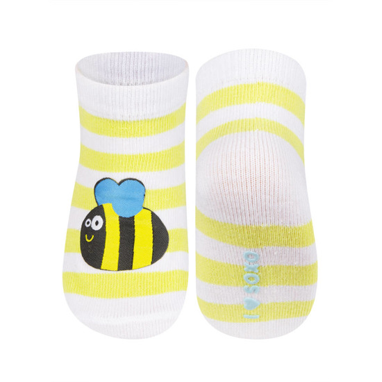 Colorful baby socks SOXO with bee