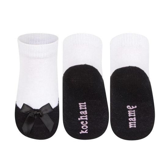 SOXO Baby ballerina socks with polish inscription I love Mom