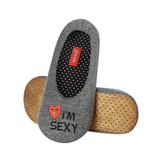SOXO Women's ballerina slippers "I'm sexy and I know it"