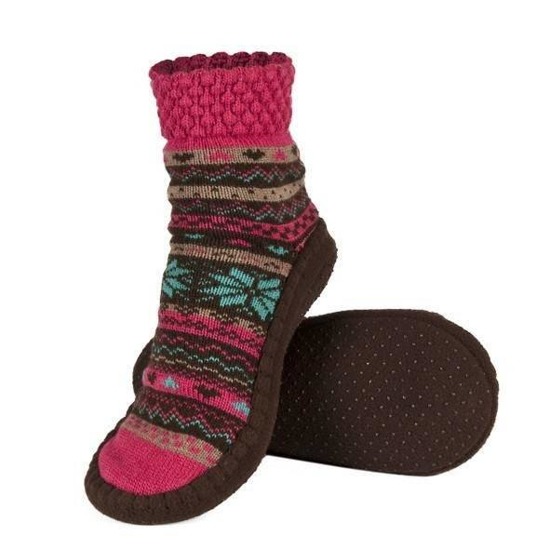 SOXO Women's knitted slippers with a gift bag