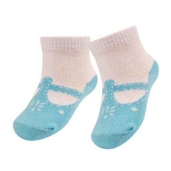 SOXO blue baby socks classic ballerinas