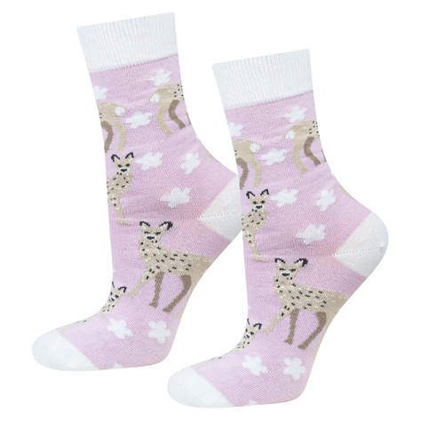 Set of 2x women's socks SOXO seagull | roe deer