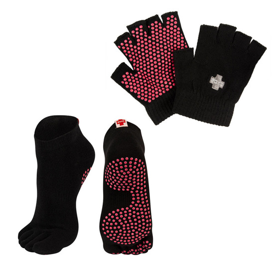 Yoga SET - Socks (size 36-39) + ABS yoga gloves
