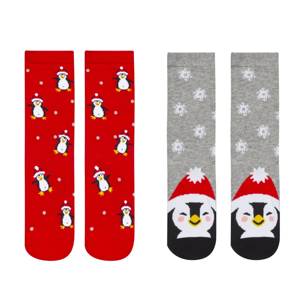 2 x women's Christmas socks SOXO GOOD STUFF funny penguins 
