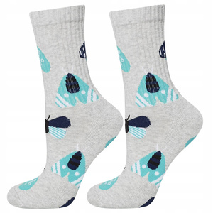 Colorful SOXO GOOD STUFF socks, cotton moths