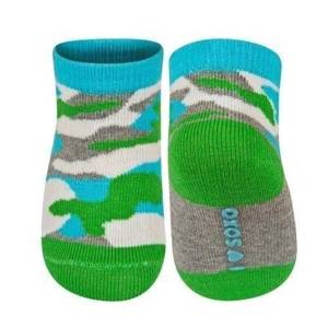 Colorful SOXO baby socks with boys' patterns