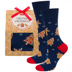 Colorful SOXO cotton socks | Chocolate covered gingerbreads | gift for him | Christmas gift