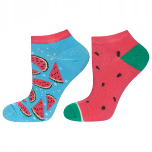 Colorful women's socks SOXO mismatched cotton watermelon