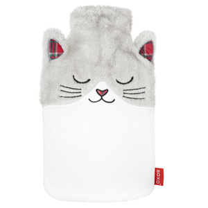 Hot water bottle Soxo cat warmer in plush cover | gift idea 