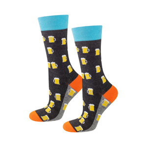 Men's Socks SOXO | Hamburger in a box | Beer in a can | Funny gift for him