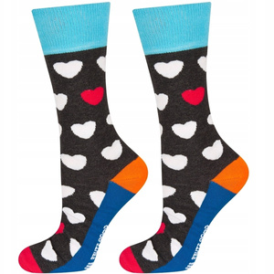 SOXO Men's GOOD STUFF socks funny hearts