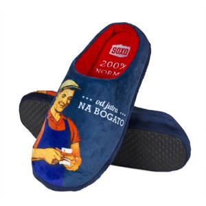 SOXO Men's slippers PRL collection (polish text)