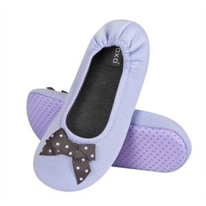 Violet SOXO women's ballerina slippers with a bow and a soft sole