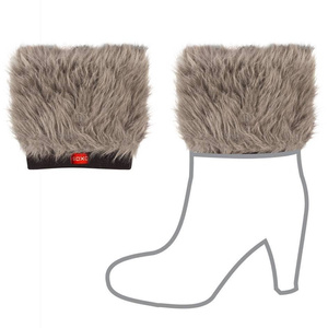 Women's SOXO furry legwarmers, short