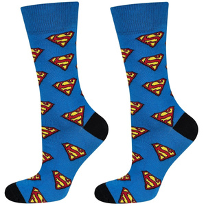 1 Paare von lustigen Socken mit Superman DC Comics | Herensocken | SOXO