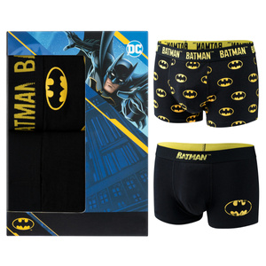 Herren The Batman Boxershorts Unterwäsche 2er Pack SOXO Authentisches Produkt lizenziert von Warner Bros DC Comics
