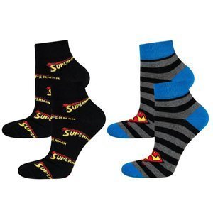 SOXO Set 2 Herren kurze Socken | Superman