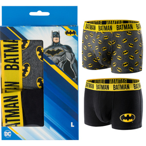 Set 2 x Herren Boxershorts Batman | Geschenkidee | Jungentag | Baumwoll-Slips