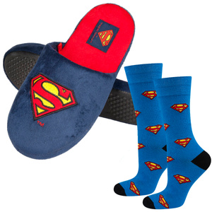 Superman Hausschuhe und Socken für Herren Geschenkideen für Herren SOXO Authentisches Produkt lizenziert von Warner Bros DC Comics