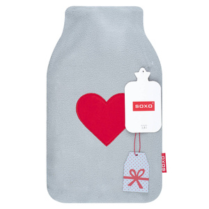 Wärmflasche mit Herz SOXO Geschenk für VALENTINSTAG groß 1,8 L
