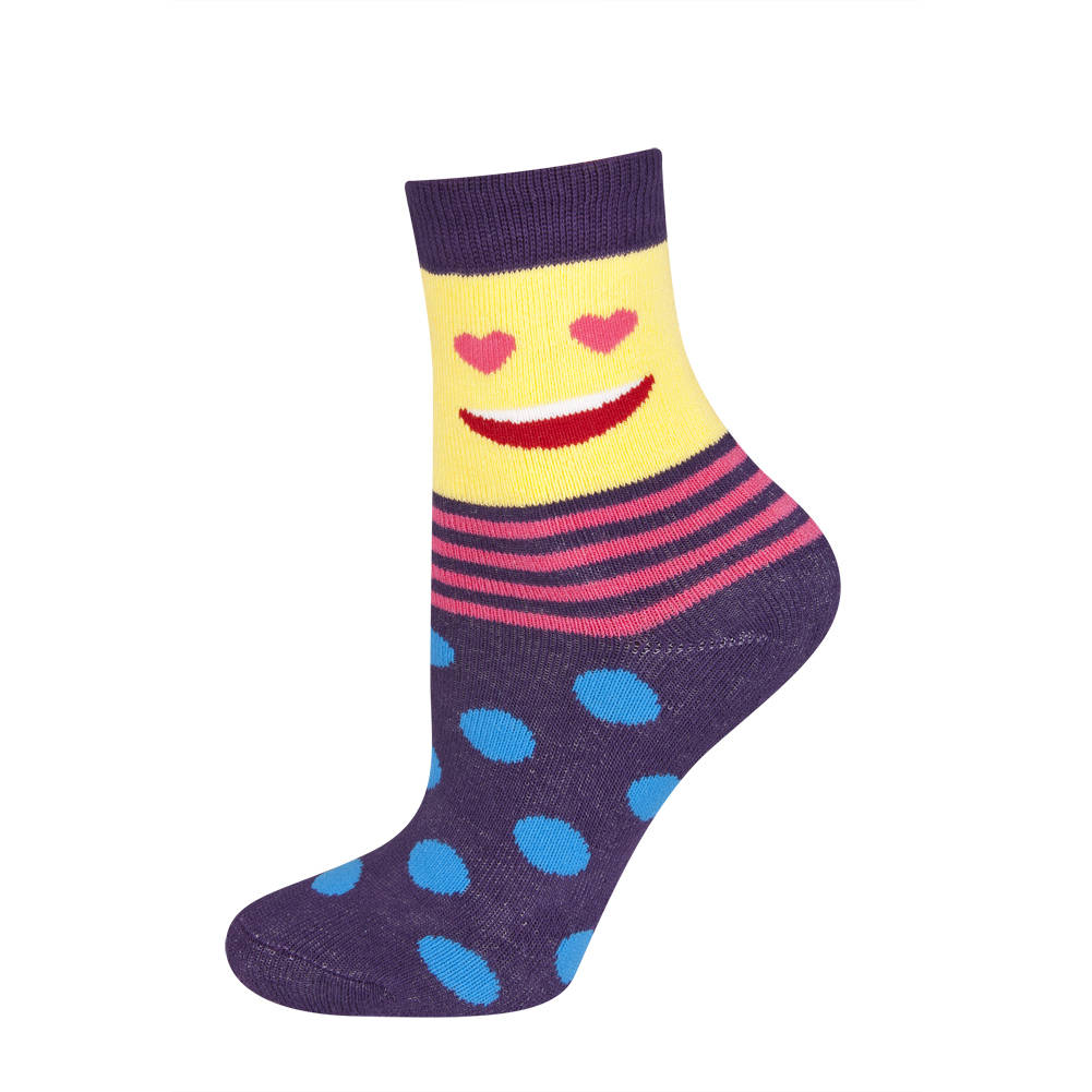 Kinder Socken SOXO mit glücklichen Online-Shop Frottee SOXO | € 5,99 - gesichtern warm