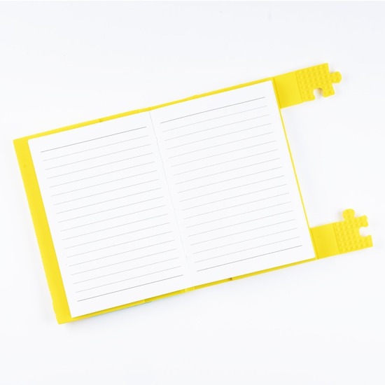  Notebook A6 mit gelbem Puzzle-Cover