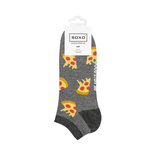 1 Paare von lustige Kurze Socken mit Pizzamotiv | Herensocken | SOXO