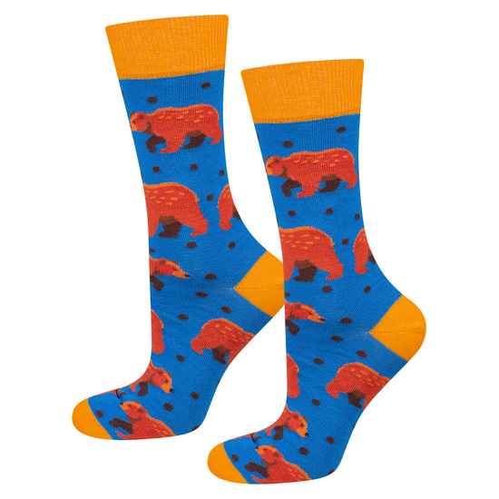 1 Paare von lustige Socken mit Bär | Herensocken | SOXO