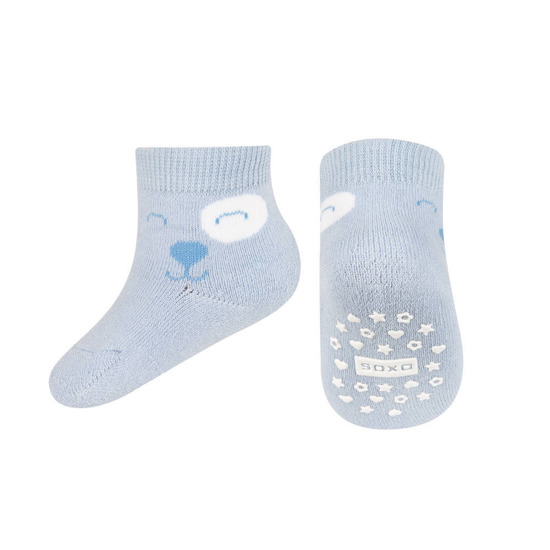 1 Paare von lustige Socken mit Blaubär  | Babysocken | SOXO