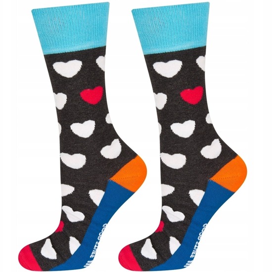 1 Paare von lustige Socken mit Herzmotiv | Herensocken | SOXO