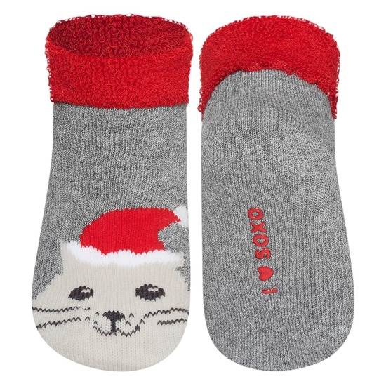 1 Paare von lustige Socken mit Weihnachts Dichtung | Babysocken | SOXO
