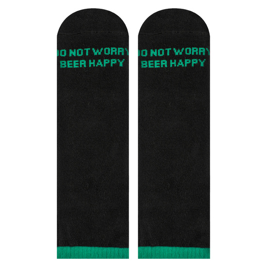 1 Paare von lustigen Socken mit Bier in Banderole motiv in einzigartiger Verpackung | Herensocken | SOXO