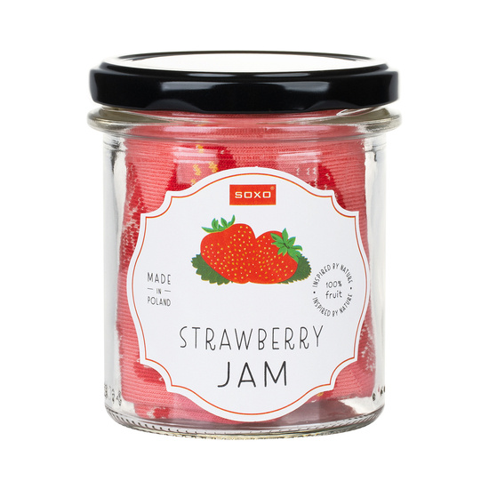 1 Paare von lustigen Socken mit Strawberry jammotiv in einem Glas | Damensocken | SOXO