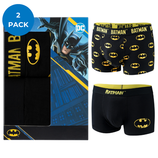 2 Paare von lustigen Boxershorts mit Batman motive in einzigartiger Verpackung | SOXO