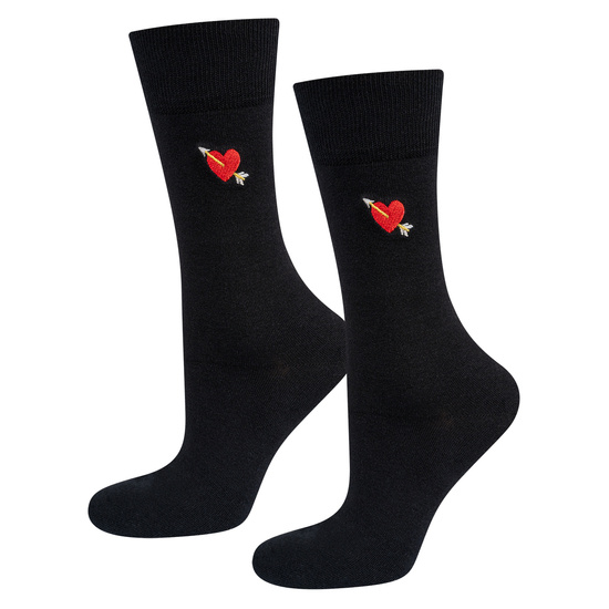 2 Paare von lustigen Socken für Valentinstag im einzigartiger Verpackung | Damen-/Herrensocken | SOXO
