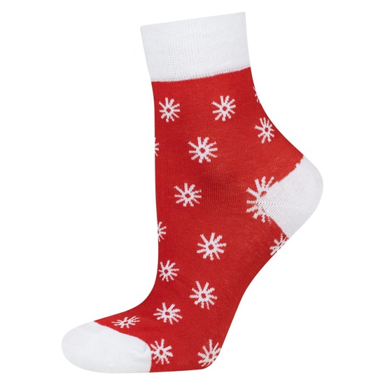 2 Paare von lustigen Socken mit Weihnachtsferienmotiv | Damensocken | SOXO