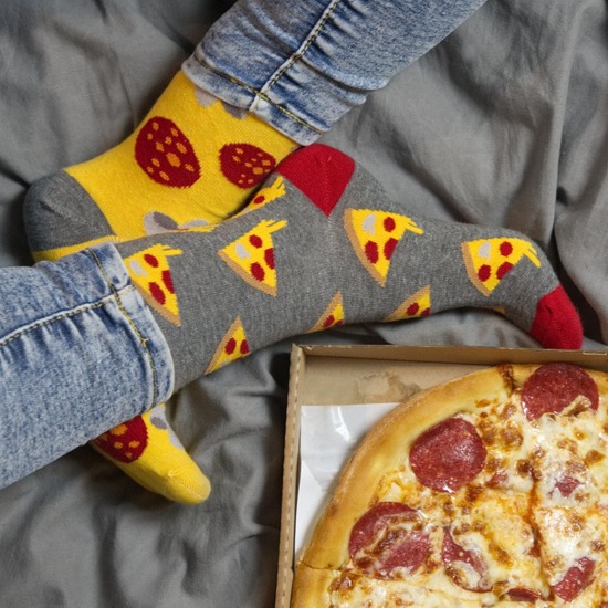 3er set Damen Socken nicht übereinstimmende Lustige Pizza, Kaffee, donut | SOXO