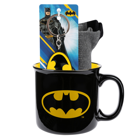 Batman-Set Tassensocken und Schlüsselanhänger