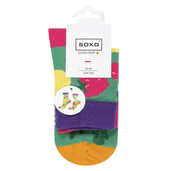 Bunte Damen Socken SOXO nicht übereinstimmende mit Gemüse