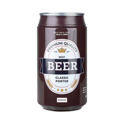 Bunte Herrensocken SOXO GOOD STUFF Bier classic porter in der Dose