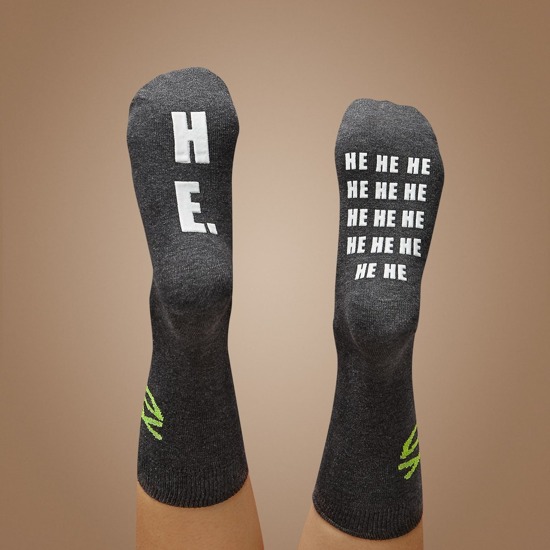 Damen lange Socken SOXO mit Untertiteln Baumwollen Geschenk 