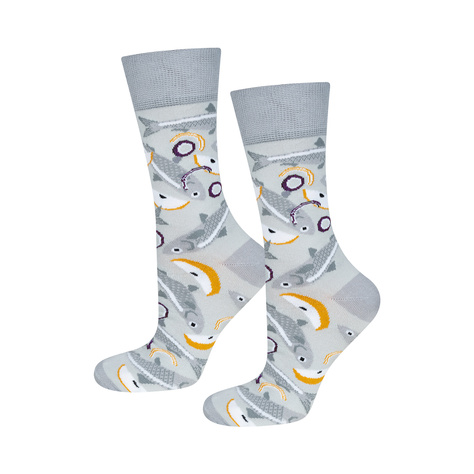 Lustige Herrensocken | Frauensocken von Soxo | Heringe im Glas | Baumwolle | Geschenkidee